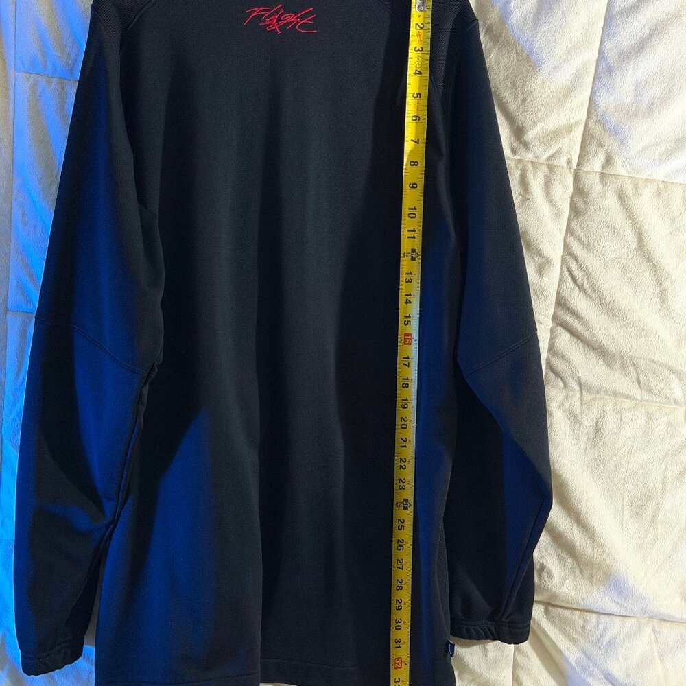 Vintage Jordan Flight Full Zip Basketball Jacket Black Red Reflective Men's XL - Picture 5 of 7